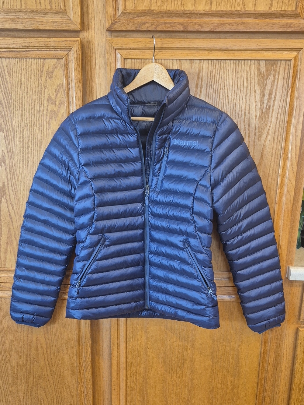 Marmot Women's Blue Quilted Puffer Jacket Featherless Thinsulate Size Med